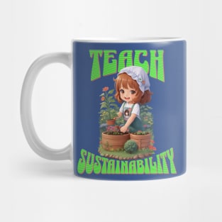 Teach Sustainability | Gardening Girl | Sustainable Living Garden Mug